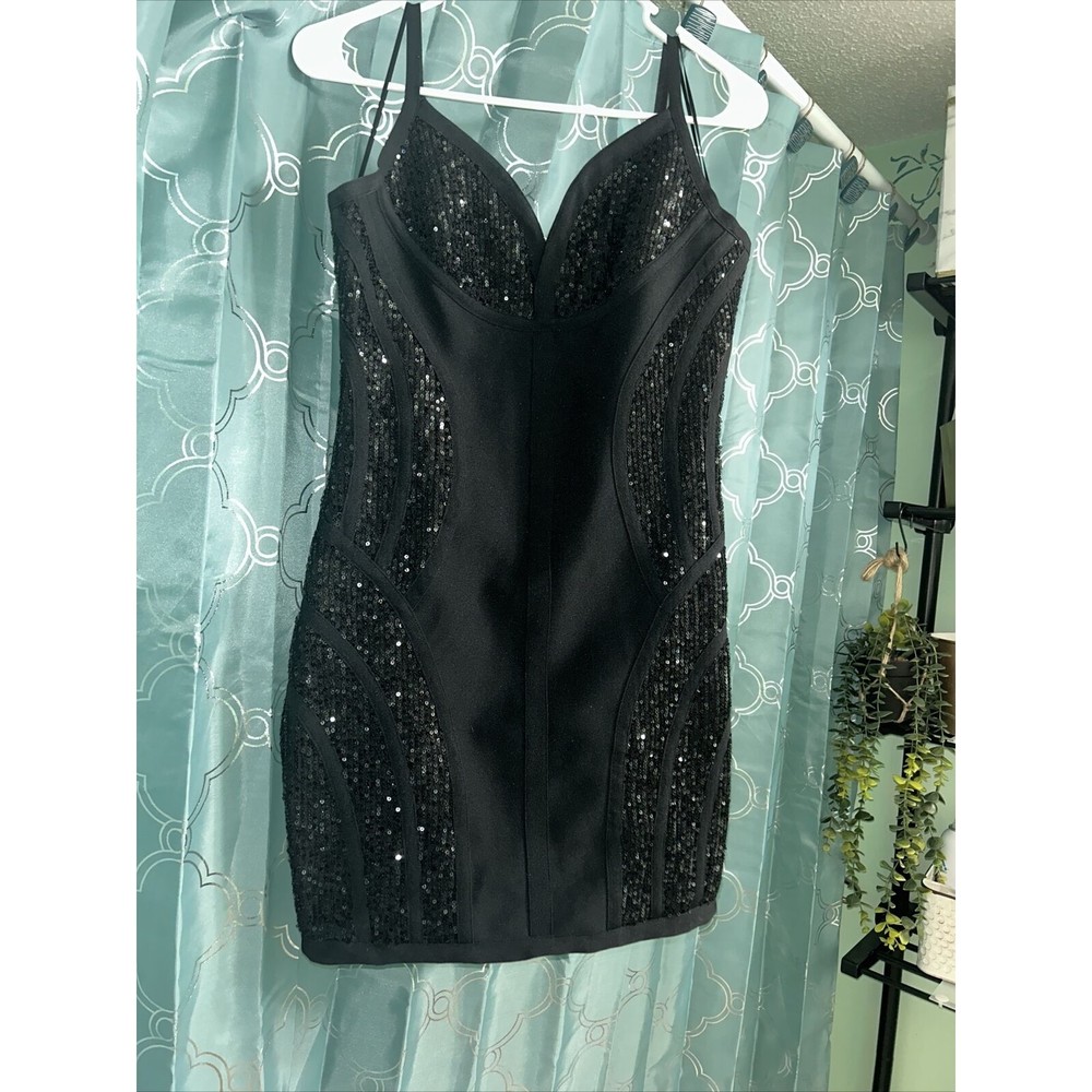 Flying Tomato Formal Dress.  Size Small. Sequined Bodycon Firm Stretch